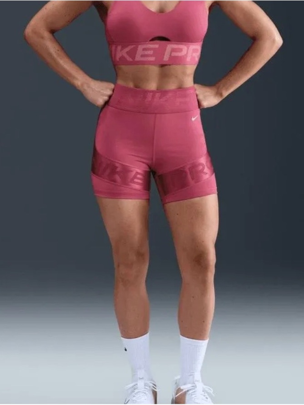 Nike Pro Sculpt Dri-FIT High Waisted Biker Shorts Womens XXL Pink New